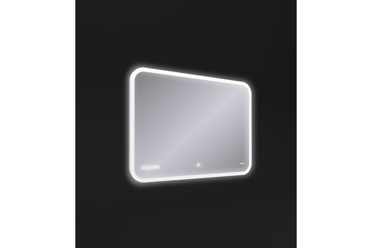 Зеркало LED DESIGN PRO 070 80 bluetooth часы с подсветкой прямоугольное - фото 3 - id-p100259459