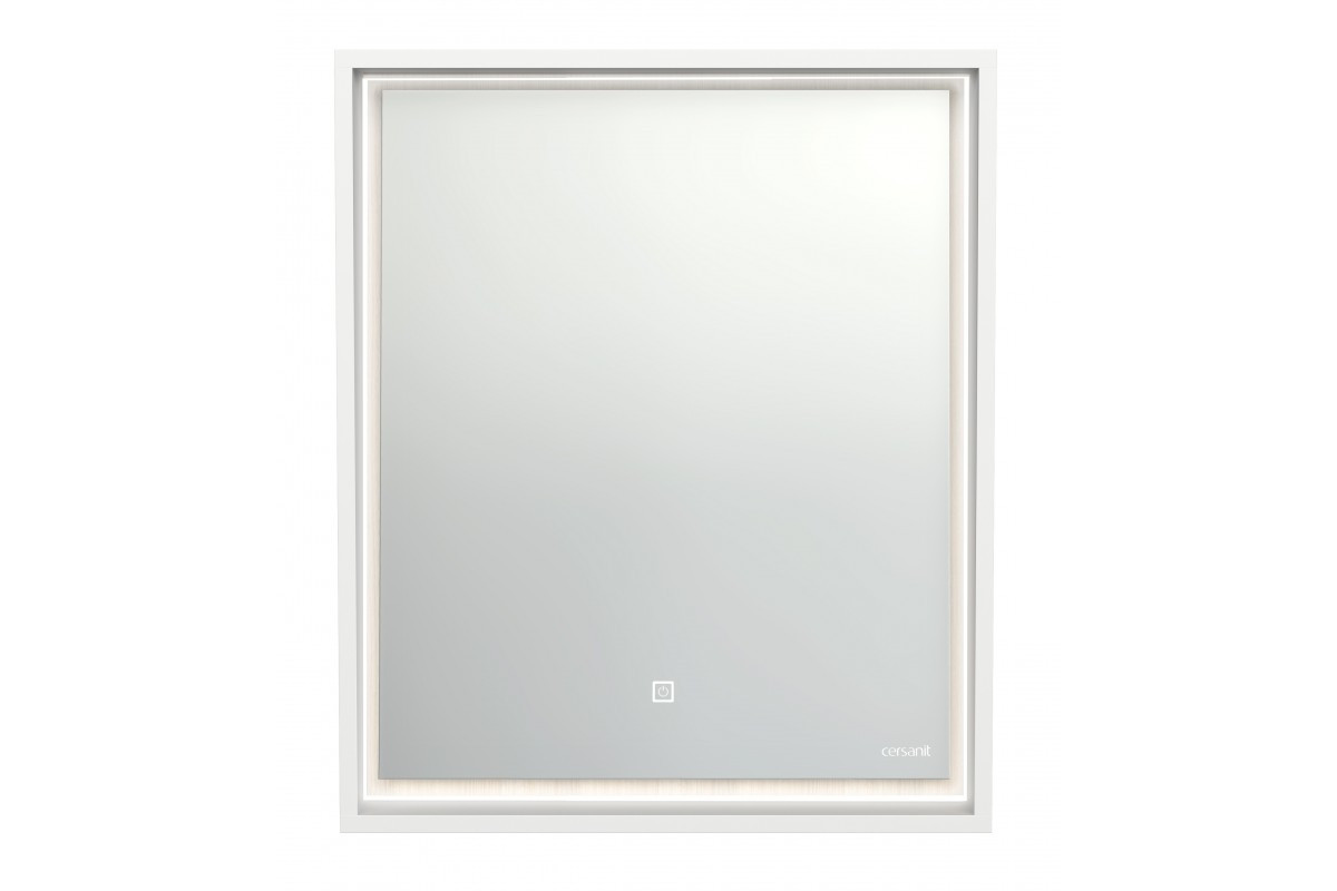Зеркало LOUNA 60 с подсветкой прямоугольное универсальная белый - фото 1 - id-p100259460