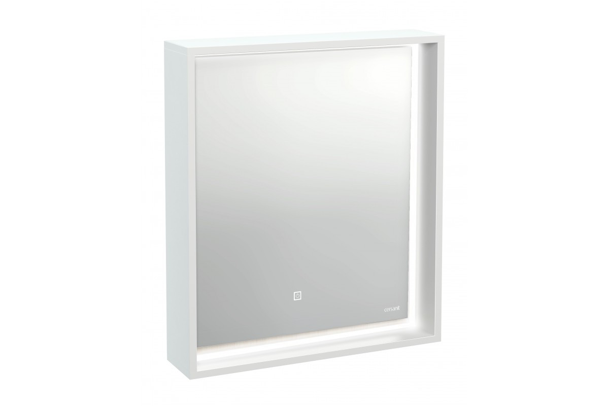 Зеркало LOUNA 60 с подсветкой прямоугольное универсальная белый - фото 2 - id-p100259460