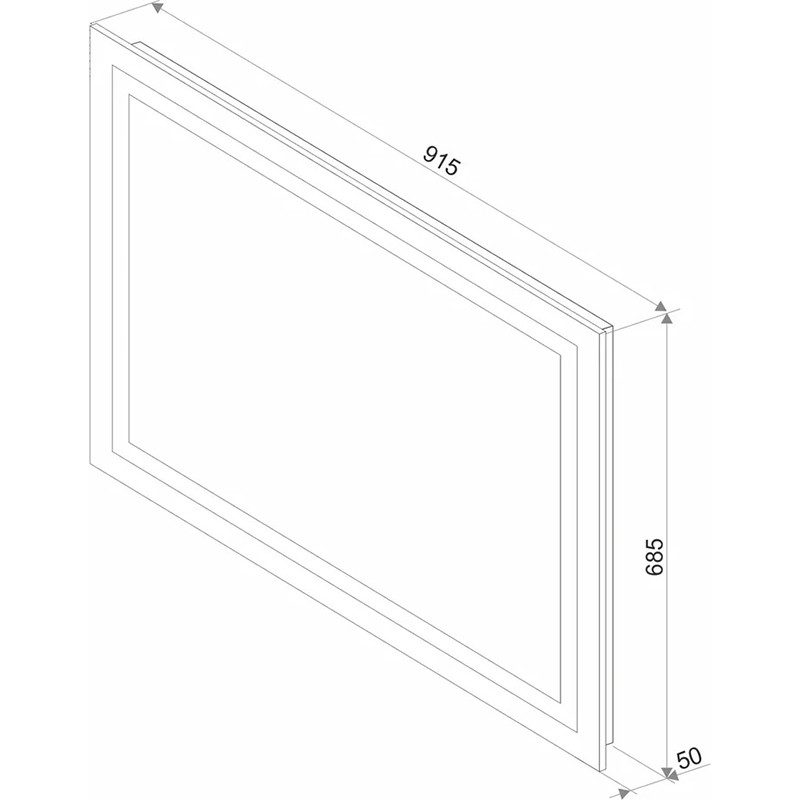 Зеркало Rimini Led 915х685 - фото 2 - id-p100263709