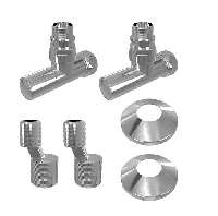 Комплект подключения Lemark LM03412R с круглыми вентилями