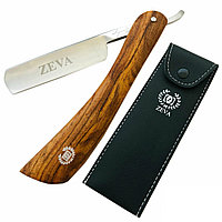 Опасная бритва Zeva (затачиваемая коричневая США), с заостренной ручкой