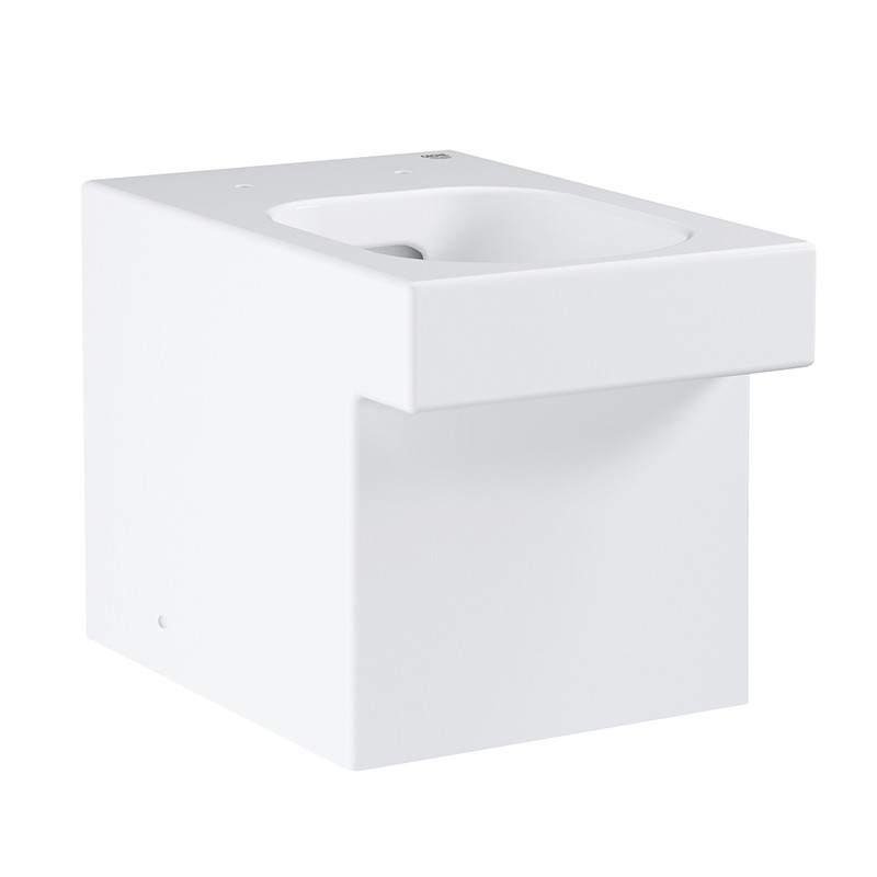 УНИТАЗ НАПОЛЬНЫЙ ПРИСТАВНОЙ БЕЗОБОДКОВЫЙ GROHE CUBE CERAMIC 3948500H - фото 1 - id-p100260788