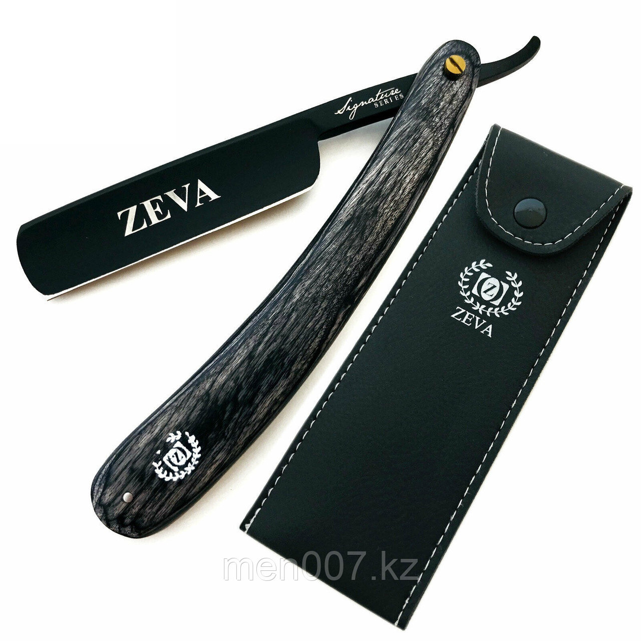 Опасная бритва Zeva (затачиваемая черно-серая США)