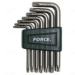 Набор ключей Force Г-образных с отверстием T10-40 7шт. 5071T