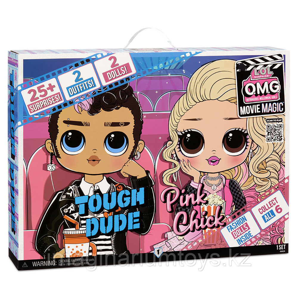 Набор 2 куклы LOL Surprise OMG Movie Magic Tough Dude и Pink Chick - фото 2 - id-p100278059