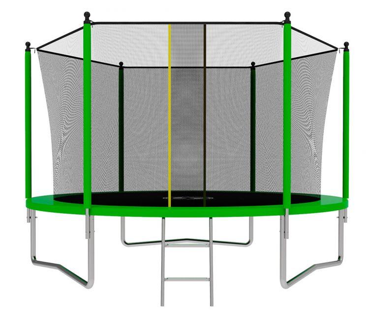 Батут с сеткой и лестницей Jumpy Comfort 10ft (300 см) (Зеленый)
