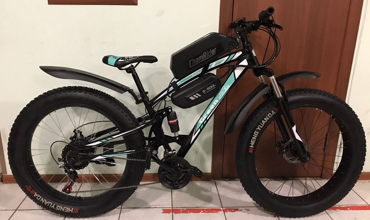 Электровелосипед 48v 750w (max 1350w), аккум. Li-ion 48v 19,2 A/H. Колеса 26"x4". Рама 21"