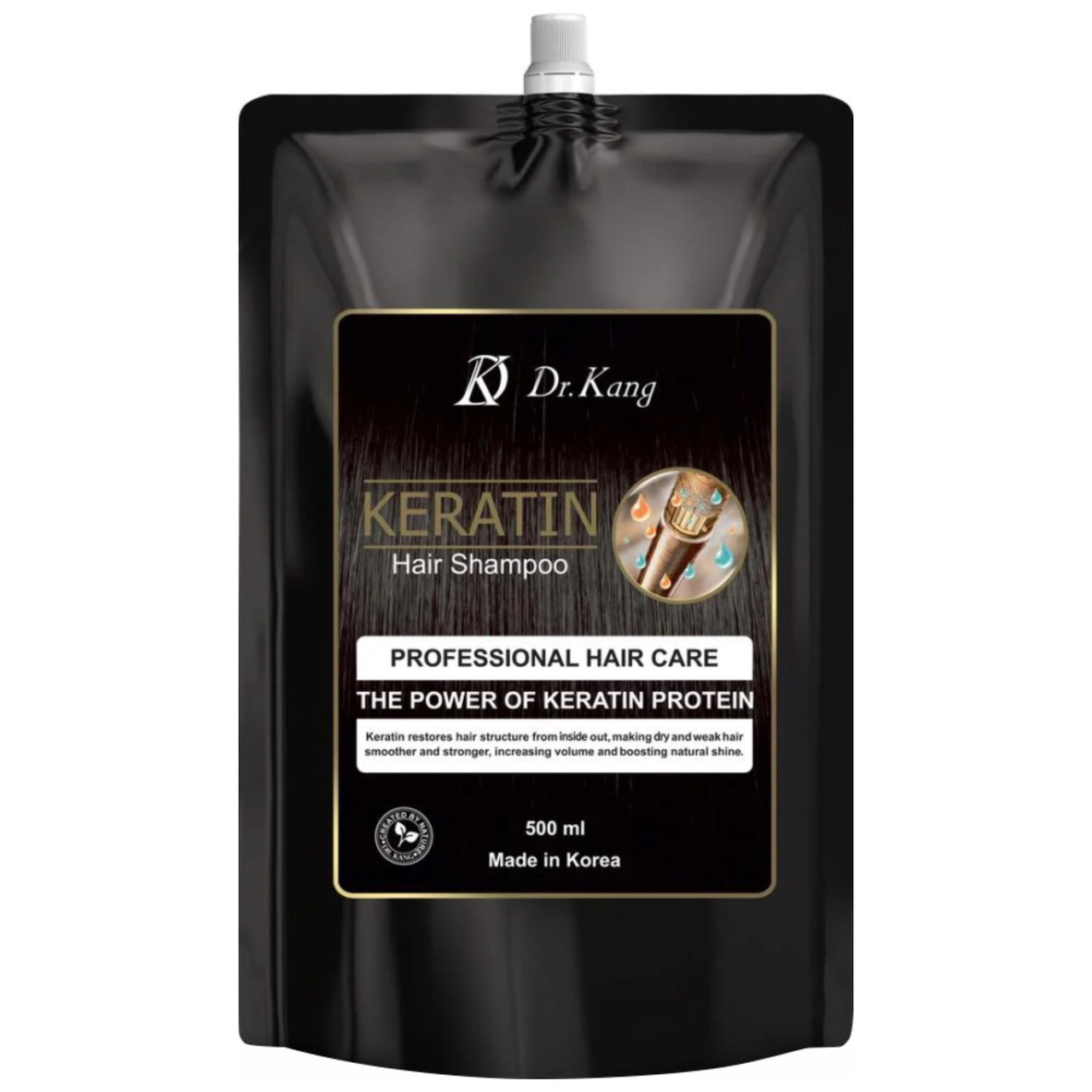 Шампунь для волос с кератином Dr.Kang Keratin Professional Hair Shampoo в мягкой упаковке, 500мл