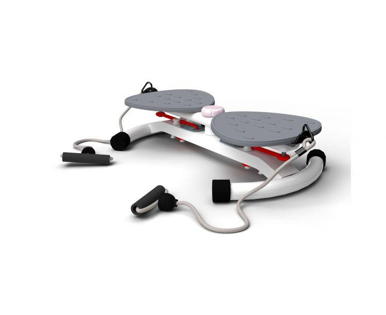 Фитнес платформа DFC "Twister Bow" с эспандерами (Серый) - фото 2 - id-p100284303