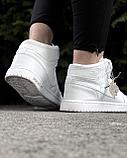 Кеды Nike Jordan выс белые 216-3, фото 4