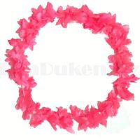 Гавайские бусы Леи из цветов розовых оттенков (диаметр по окружности 44-50 см)