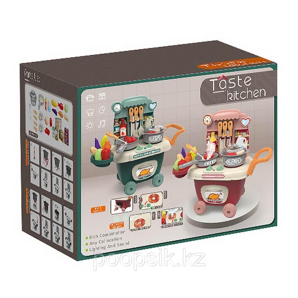 Игровой набор Кухня Taste Kitchen на колесиках Зеленый Pituso - фото 2 - id-p100287461