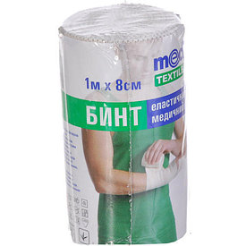Бинт медицинский эластичный ср.р. 1м х 8см Med textile