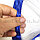 Бантики для волос на резинке 2 шт. в наборе с синей атласной лентой, фото 4