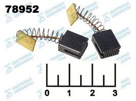 Графитовые щётки 6.5×11×15 мм с пружиной для электродвигателя