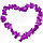 Гавайские бусы Леи из цветов фиолетовых оттенков (44-50 см), фото 3