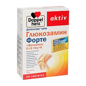 Доппельгерц Актив Глюкозамин Форте + С + Е + D3 + К  №30 таблетки