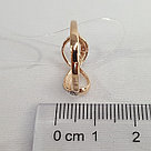 Кольцо бесконечность из золочёного серебра с фианитами SOKOLOV 93010391 позолота, фото 3