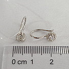 Серьги из серебра с фианитами Diamant 94-120-00670-1 покрыто  родием коллекц. Принцессы, фото 3