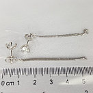 Серьги из серебра с фианитами Diamant 94-122-01494-1 серебро с родием, фото 3