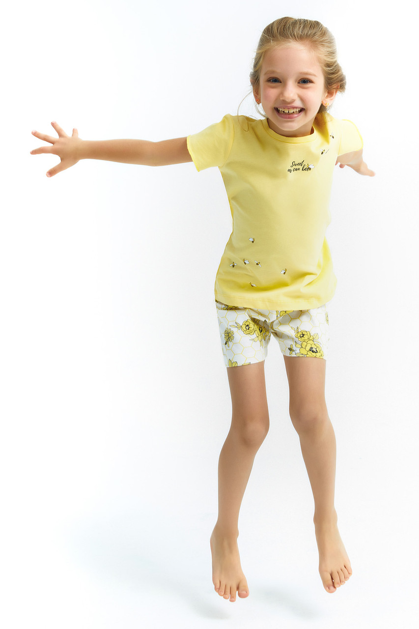 Пижама детская девичья* 4-5 / 104-110 см, Желтый - фото 3 - id-p99506513