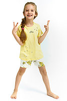 Пижама девичья подростк.* 12-13 / 152-158 см, Желтый