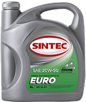 Масло моторное SINTEC EURO SAE 20W-50 API SJ/CF (3л)