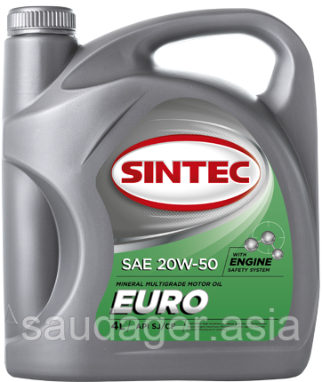 Масло моторное SINTEC EURO SAE 20W-50 API SJ/CF (4л)