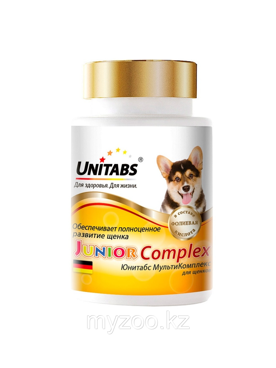 Unitabs JuniorComplex для щенков, стимулирует рост и развитие 100таб.