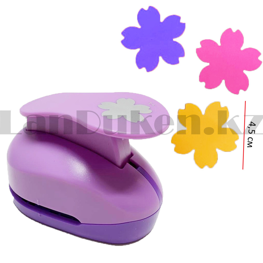 Дыроколы для скрапбукинга фигурный Цветок Kamei фиолетовая