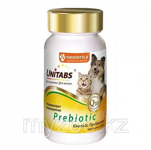 Unitabs Unitabs Prebiotic для кошек и собак, для оптимизации пищеварения 100таб.