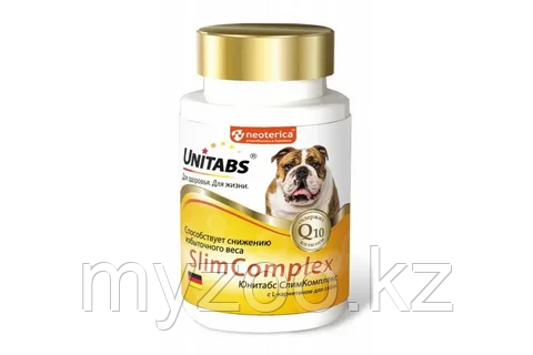 Unitabs SlimComplex для снижения избыточного веса у собак 100таб. - фото 1 - id-p100302631