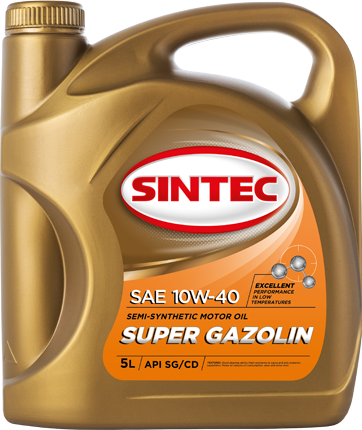 Масло моторное SINTEC Super Gazolin SAE 10w40 API SG/CD (5л)