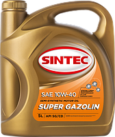 Масло моторное SINTEC Super Gazolin SAE 10w40 API SG/CD (5л)