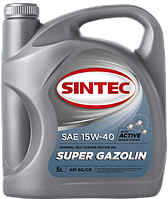 Масло моторное SINTEC Super Gazolin SAE 15w40 API SG/CD (4л)