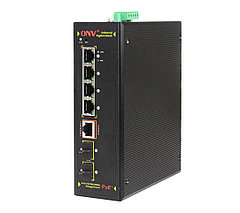 Коммутатор PoE индустриальный управляемый GbE 4-портовый ONV IPS33064PFM
