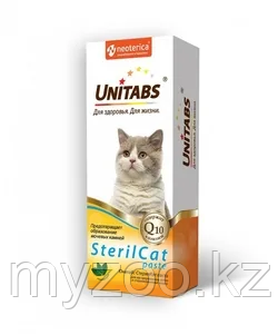 Unitabs Steril Cat paste с Q10, для кастрированных или стерилизованных, 120 мл