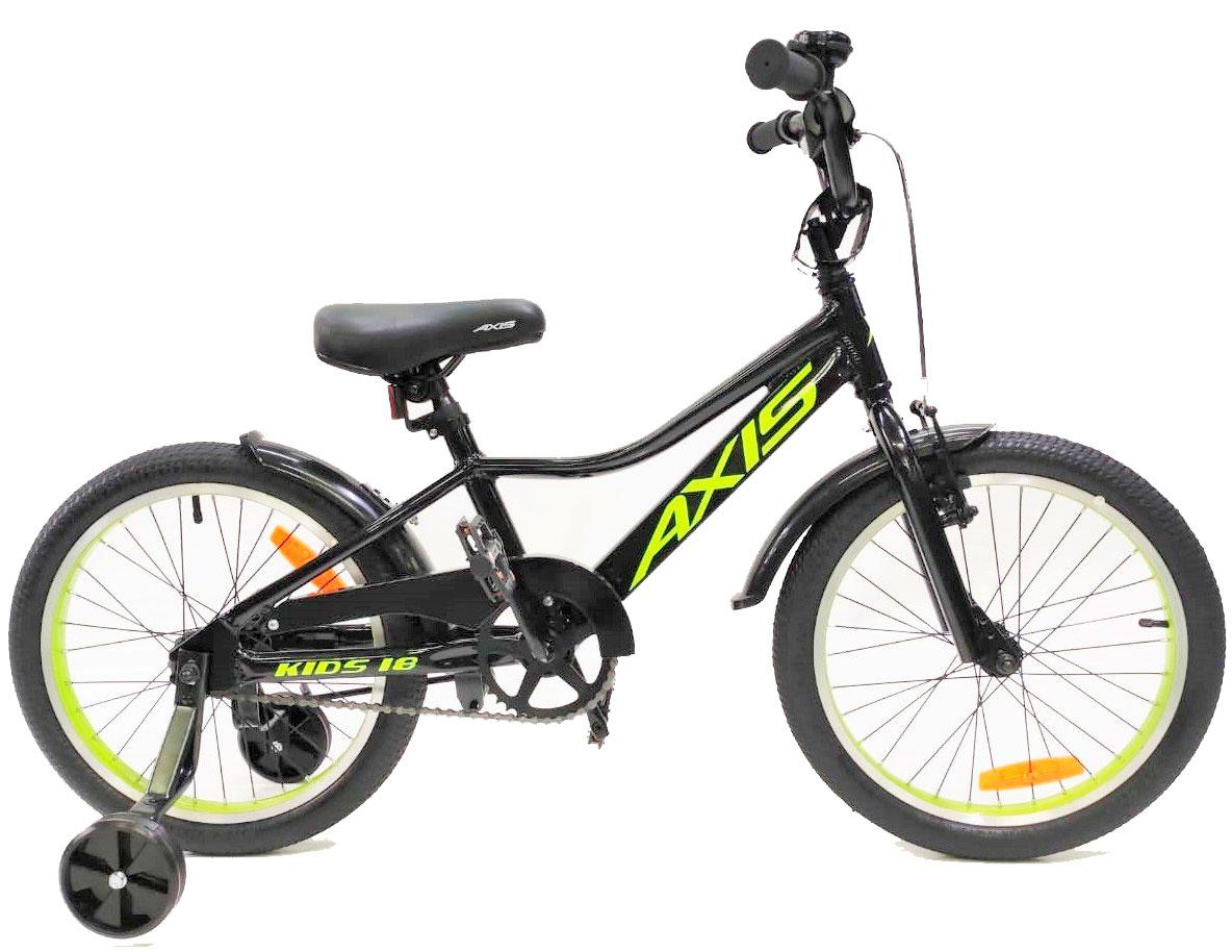 Детский велосипед AXIS KIDS 18 (2022) Black/Yellow, фото 1