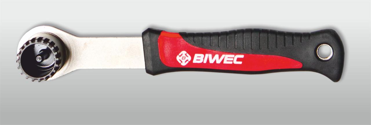 Ключ для съемки педального картриджа с ручкой "Biwec". Инструмент для ремонта. Рассрочка. Kaspi RED