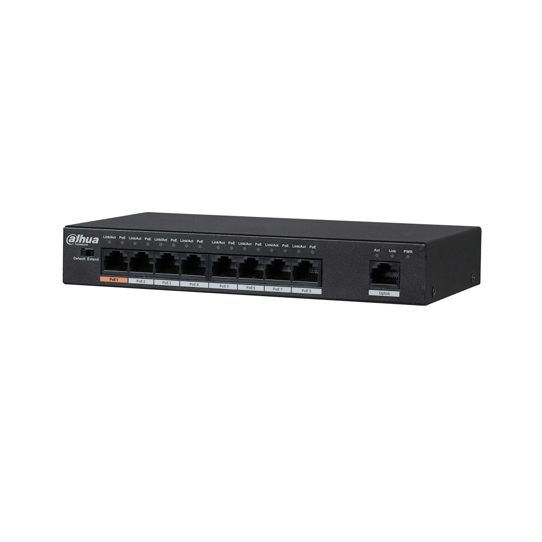 Коммутатор DahuaРоЕ 8 портовый DH-PFS3009-8ET-96