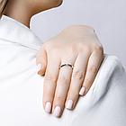 Кольцо из серебра с натуральным бриллиантом - размер 16,5, фото 4