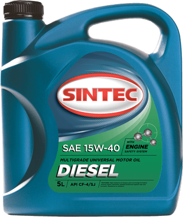 Масло моторное SINTEC DIESEL SAE 15W-40 API CF-4/CF/SJ (5л)