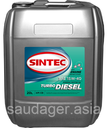 Масло моторное SINTEC TURBO DIESEL SAE 15W-40 API CD (20л)