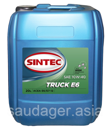 Масло моторное SINTEC TRUCK E6 SAE 10W-40 (20л)