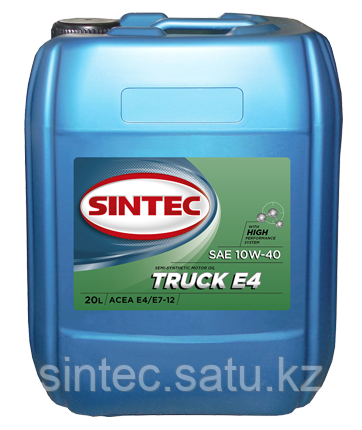 Масло моторное SINTEC TRUCK E4 SAE 10W-40 (20л)
