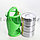 Ланч бокс для еды контейнер пищевой 3 секции 1,5 л зеленый, фото 6