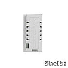 Shelbi 2- портовая USB и Type-C Розетка зарядка 45х22.5, белая, фото 5