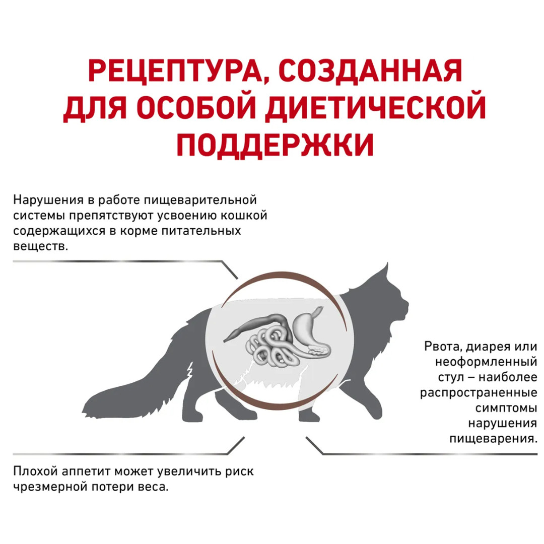 ROYAL CANIN Gastrointestinal для кошек при острых расстройствах пищеварения 2кг - фото 5 - id-p100306034