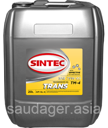 Масло трансмиссионное SINTEC TRANS ТМ4 SAE 75W-90 API GL-4 (205л) - фото 2 - id-p100306192